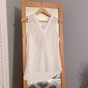 A New Day white eyelet tunic